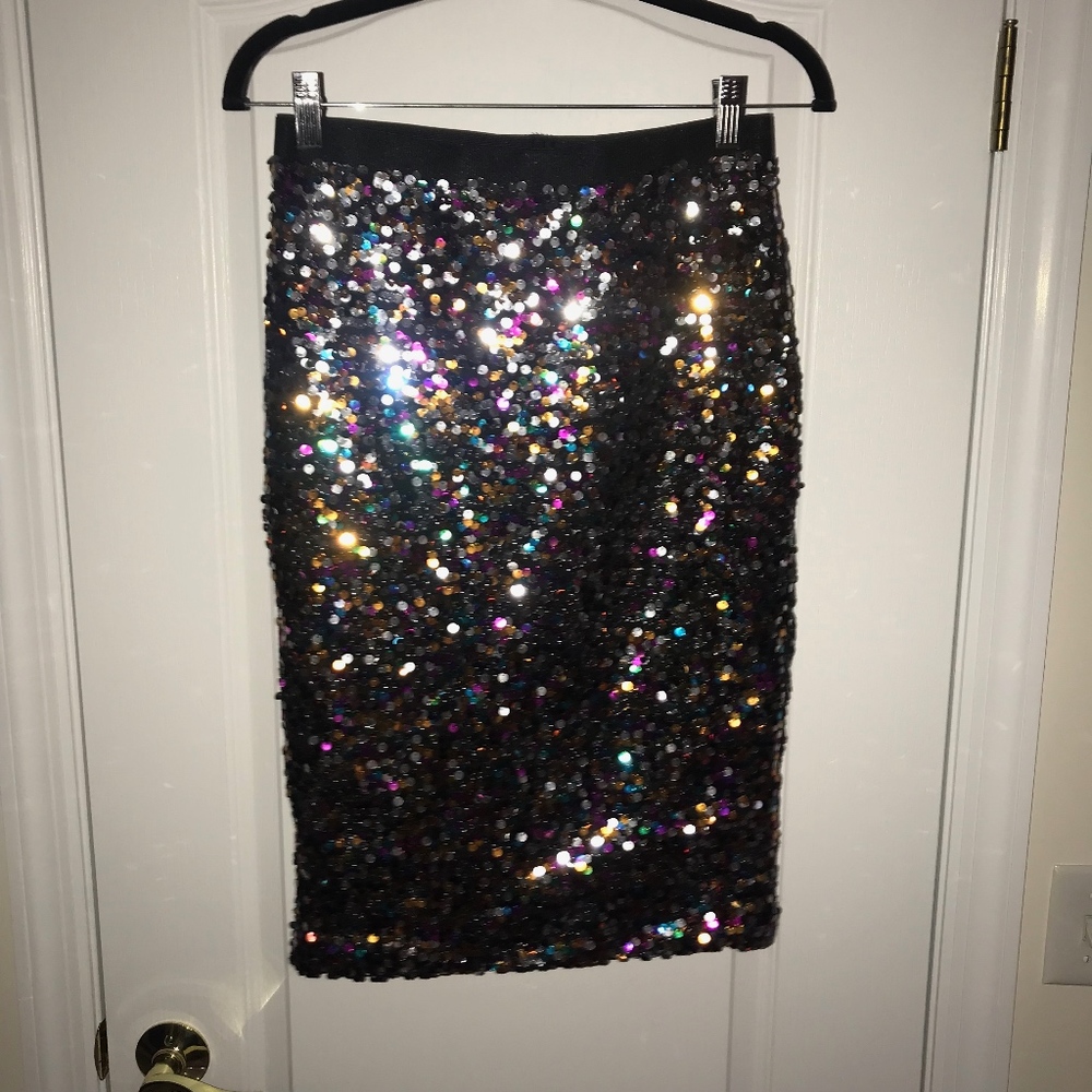 H&M Multi Color Sparkle Skirt